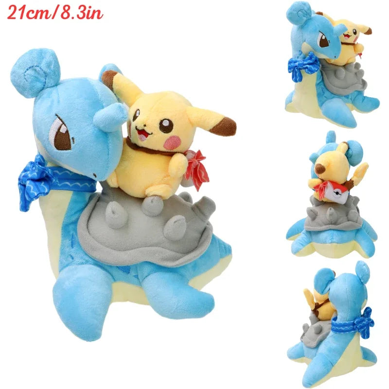 AaaaaPokemon Pikachu Cosplay Plush Toys Charizard Snorlax Garchomp Tyranitar Hydreigon Anime Eevee Lapras Morpeko Peluche Doll Gifts