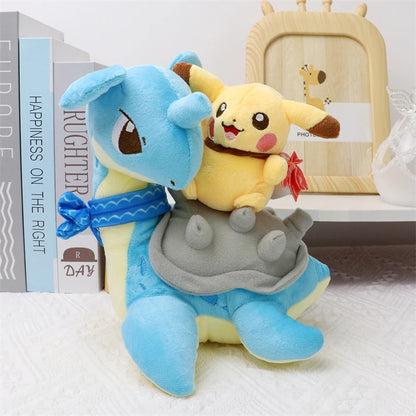 AaaaaPokemon Pikachu Cosplay Plush Toys Charizard Snorlax Garchomp Tyranitar Hydreigon Anime Eevee Lapras Morpeko Peluche Doll Gifts