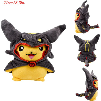 AaaaaPokemon Pikachu Cosplay Plush Toys Charizard Snorlax Garchomp Tyranitar Hydreigon Anime Eevee Lapras Morpeko Peluche Doll Gifts