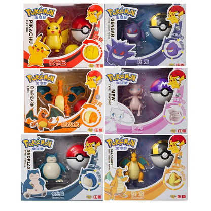 Pokémon Figuren & Pokéball Set 🔥⚡