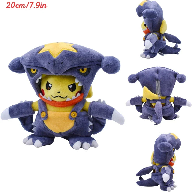 AaaaaPokemon Pikachu Cosplay Plush Toys Charizard Snorlax Garchomp Tyranitar Hydreigon Anime Eevee Lapras Morpeko Peluche Doll Gifts