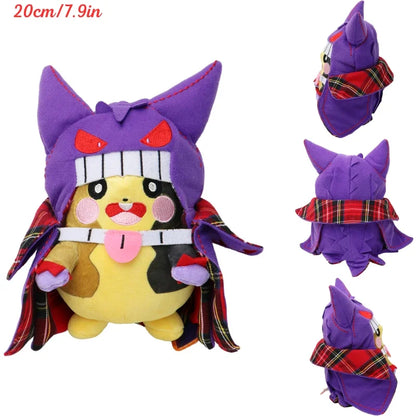 AaaaaPokemon Pikachu Cosplay Plush Toys Charizard Snorlax Garchomp Tyranitar Hydreigon Anime Eevee Lapras Morpeko Peluche Doll Gifts